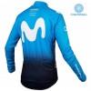 Tenue Maillot M/L + Collant à Bretelles 2019 Movistar Team Hiver Thermal Fleece N001